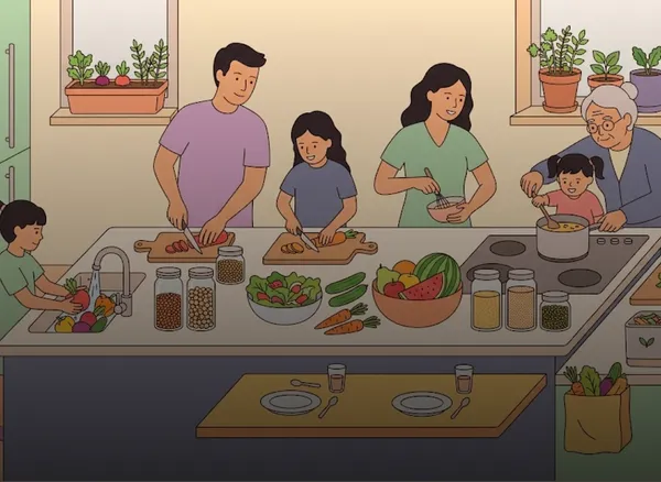 Herkes İçin Sağlıklı Mutfak: Aile Boyu Sürdürülebilir Beslenme Alışkanlıkları 🥗